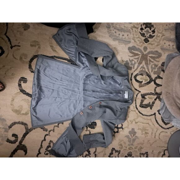 Renlyn New York lightweight gray polyester Coat Sz 6 - Picture 4 of 10